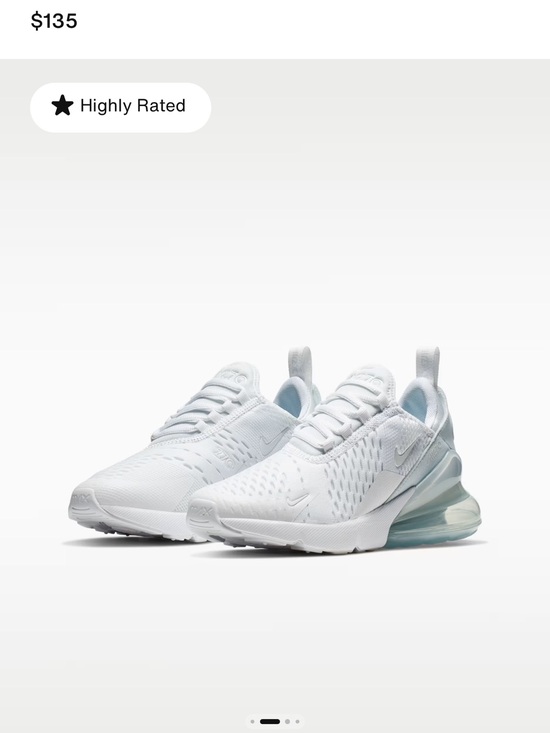 Nike Shoes - Nike Women’s Air Max 270 in White with Pale clear Heel